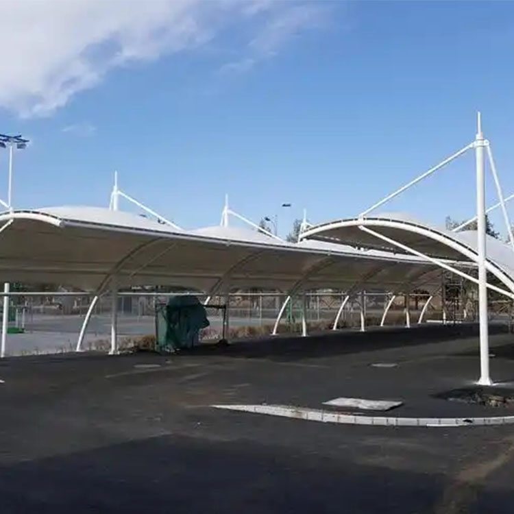 四平膜结构电动车棚