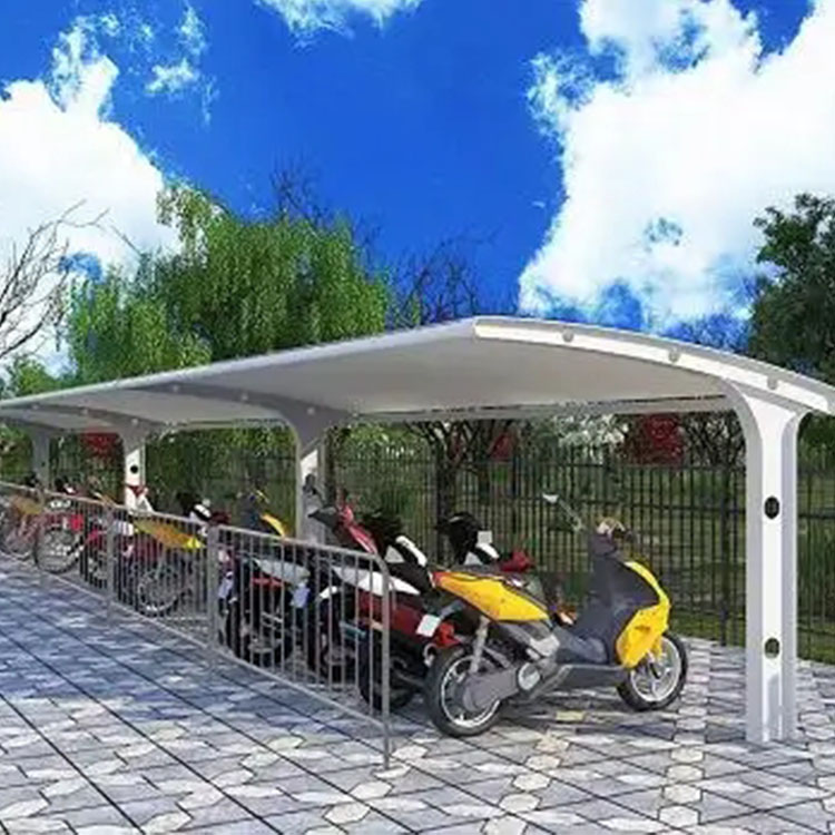 四平膜结构电动车棚