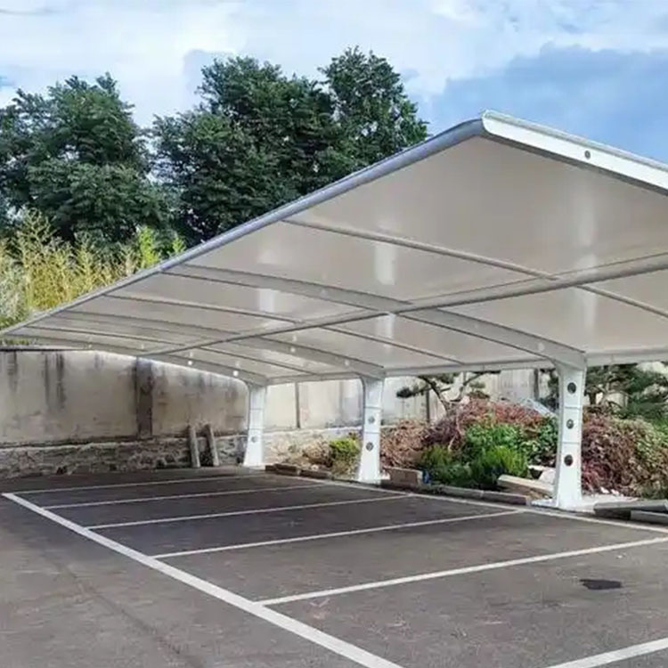 四平膜结构汽车棚