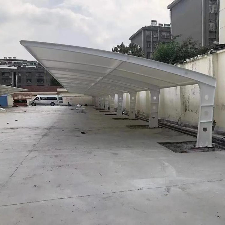 四平膜结构汽车棚