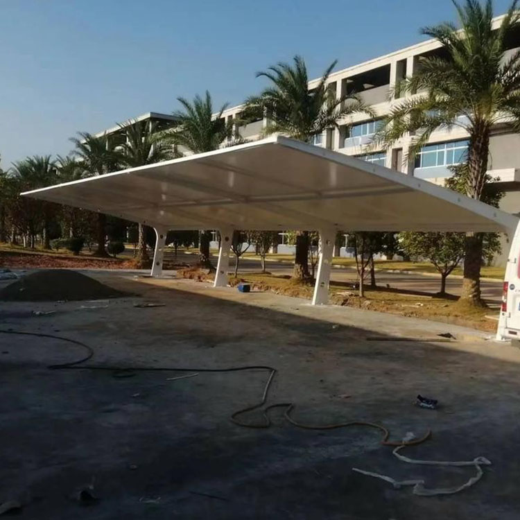 四平膜结构汽车棚